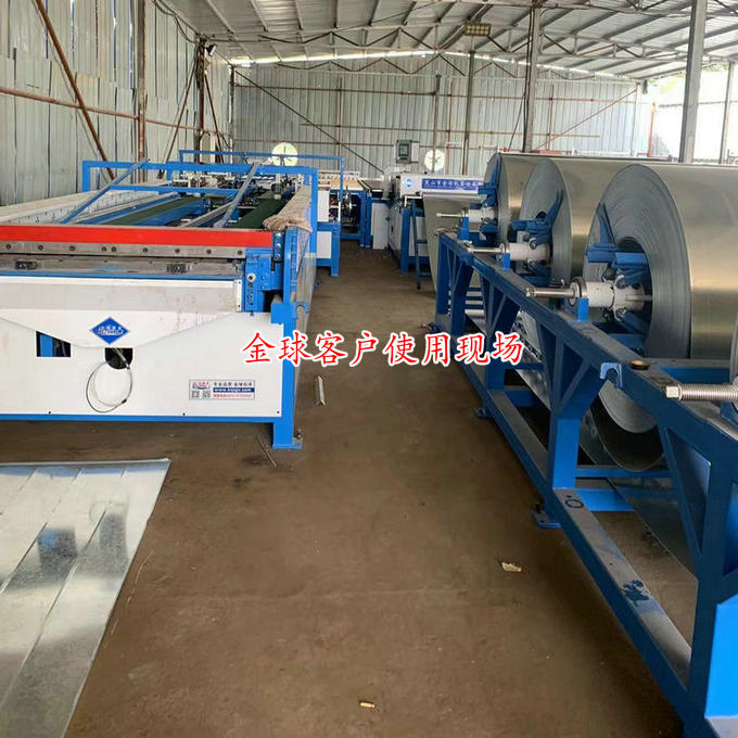 風(fēng)管生產(chǎn)六線施工現(xiàn)場(chǎng)